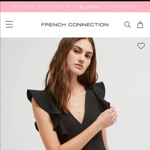 French Connection ruffle jumpsuit